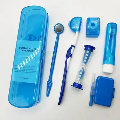 Kieferorthopädisches Mundpflege-Set, 8-teilig, Zahnarzt - 4