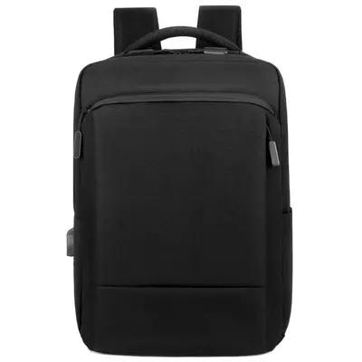 Herren-Business-Laptoprucksack, großes Fassungsvermögen, atmungsaktiv, mit USB-Anschluss