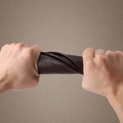 Herren-Langbrieftasche, echtes Rindsleder, Reißverschluss, schlank - 5