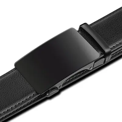 [Cross-border Special] Genuine Leather Belt with Automatic Buckle for Young and Middle-aged Men, Multipurpose Daily Use for Business - New Cowhide Leather