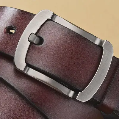 Men's pin buckle belt Korean style men's business middle-aged youth casual belt young men's denim belt factory direct sales