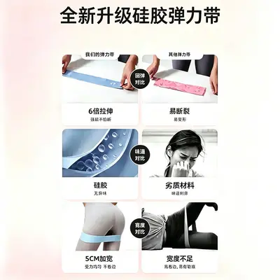 Yoga Resistance Loop Band for Squat and Glute Training - 5