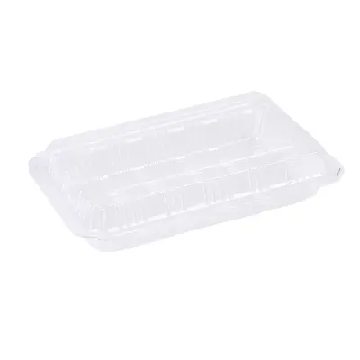 Disposable plastic pasta box transparent bubble cake box baking bulk box rectangular appetizer packaging food box - 6