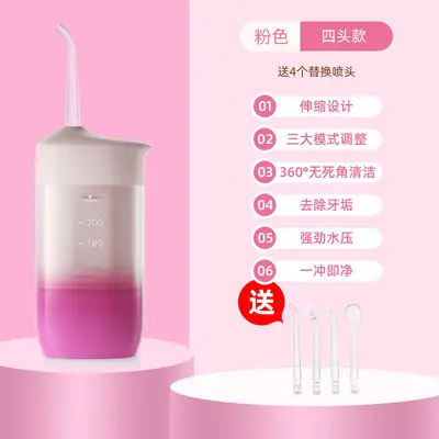 Electric Portable Water Flosser, Home Tartar Removal Teeth Cleaner - 9