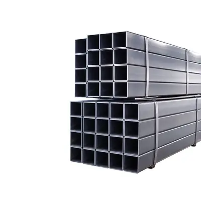 Q235B Black Square Tube Hot-Dip Galvanized Rectangular Tube 40*40-200*200 Building Steel Structure Factory Direct Spot Stock Fast Shipping