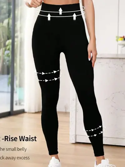 High-waist elastic yoga leggings, butt lift