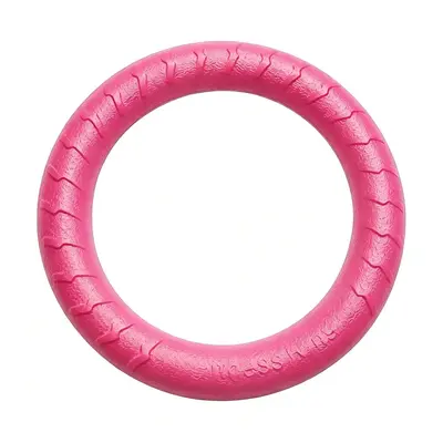EVA Floating Dog Frisbee, Durable Tug Ring with Rope, Chew Toy - 11
