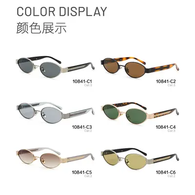 Retro Sunglasses for Women, UV Protection, Metal Frame - 5