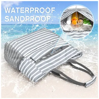 Foldable Beach Bag, Multifunctional for Swimming and Gym - 3