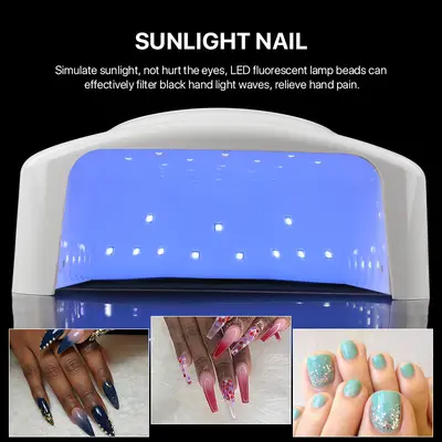 Nail art şarj edilebilir fototerapi makinesi tırnak salonu oje uv oje giyilebilir tırnak kürleme çabuk kuruyan jel tırnak pişirme lambası