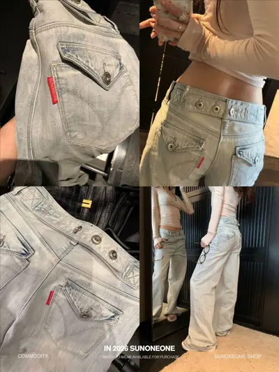 Kadın denim pantolon, açık mavi yıkamalı, düz paça, yaz, bol kesim, kısa boy