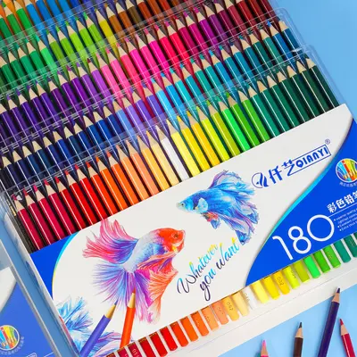 Buntstift-Set 48-180 Farben, ölbasiert und wasserlöslich, in PVC-Tragebox - 11