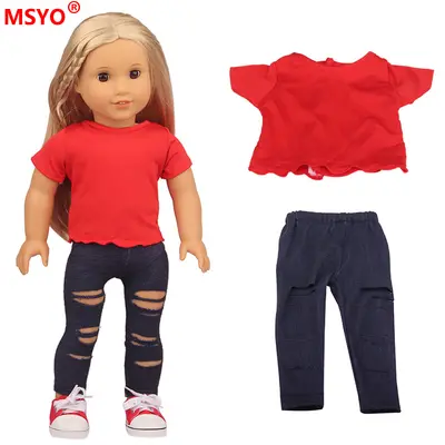 43 cm Amerikan Kız Bebek Giyim Seti, 18 İnç Bebek Kıyafeti - 8