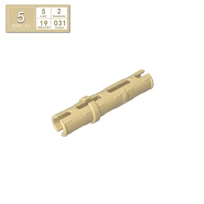 Long Double-Ended Friction Pin 23.7, Compatible with LEGO 6558, 50g - 9