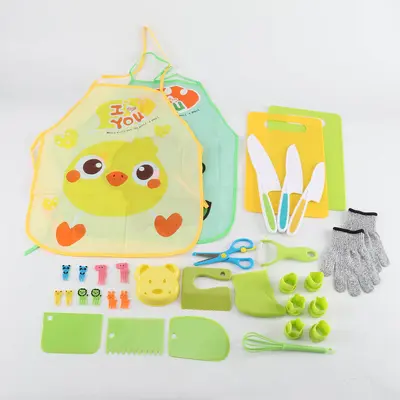 Kindermesser-Set, Kunststoff, sicheres Obstmesser - 10