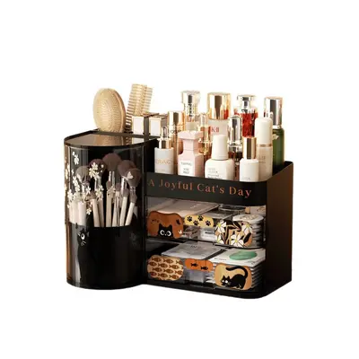 Large capacity skincare cosmetics storage box premium vanity organizer