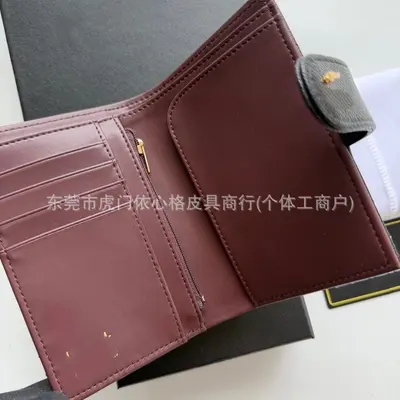 跨境小香风CF护照夹鱼子酱钱包卡包多功能证件收纳包跨境零钱包女