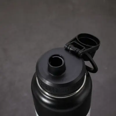Große Thermo-Sportflasche aus Edelstahl mit Griff - 5