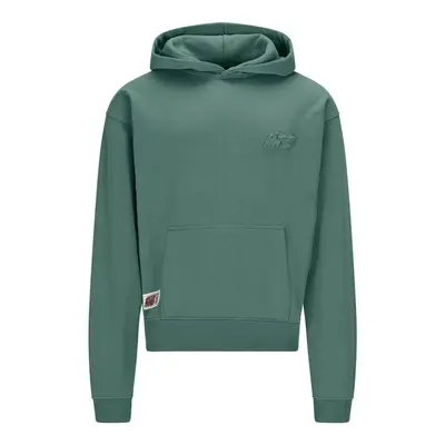 Oversize-Hoodie mit Reißverschluss, Buchstabenstickerei, Herren