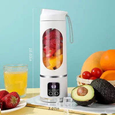 Tragbarer elektrischer Entsafter mit Mehrfunktionalen Funktionen - Bestseller für Grenzüberschreitungen, tragbar, für den Außenbereich und als Reisebecher geeignet - 8