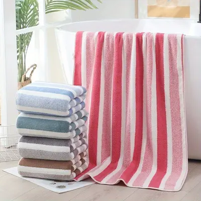 Sınır ötesi mercan kadife geniş şerit 8 parçalı havlu ve banyo havlusu kombinasyonu kare havlu havlu seti mercan kadife havlu dropshipping
