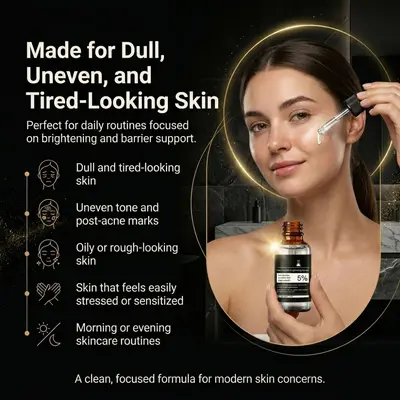 Çapraz Sınır %5 Niasinamid Serum Özü Nemlendirici Yatıştırıcı Cilt Tonu Aydınlatıcı Besleyici Yumuşak Serum Sıvısı
