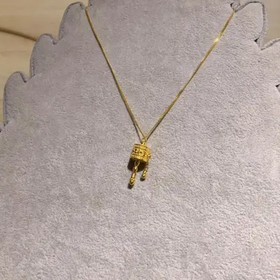 Çift haç kristal kolye, kadın, zarif vintage tasarım - 9