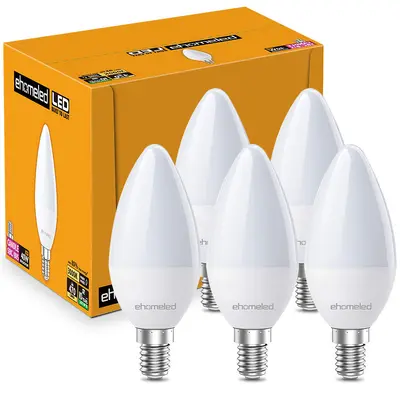 Sınır ötesi özel E14 vidalı LED mum ampul C37 sivri uçlu ampul çekme kuyruk sıcak ışık beyaz ışık kristal lamba avize enerji tasarrufu