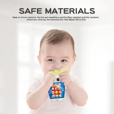 Baby Lerntelefon mit Musik und Geschichten, Cartoon-Pommes-Design - 5