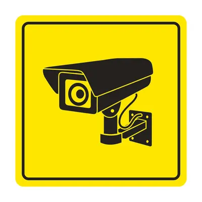 CCTV Warning Sign, Outdoor Video Surveillance Notice