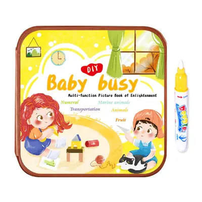 Sihirli Su Boyama Defteri, Tekrar Kullanılabilir Çocuk Çizim Kitabı - 6
