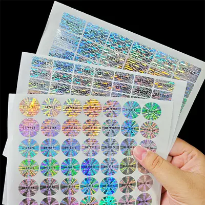 Laser-Hologramm Sicherheitsetiketten, lasertaugliche Void-Aufkleber