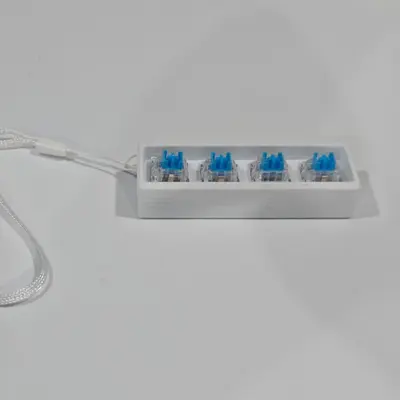 3D打印下沉式底座1键2键4键3键机械减压按键玩具解压钥匙扣试轴器