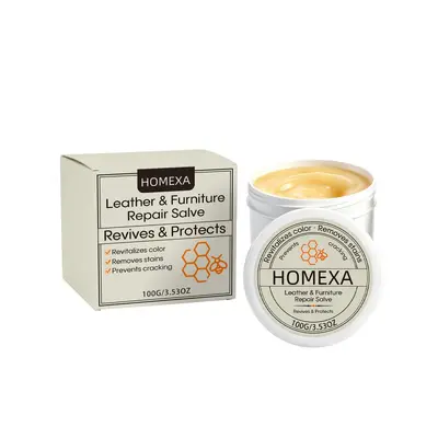 HOMEXA Leather and Furniture Care Cream, Soft Gloss Surface Renewal - 6