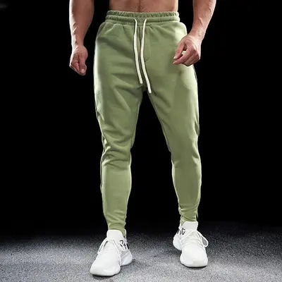 Herren-Laufhose Herbst/Winter, Slim Fit, elastisch, mit Reißverschluss am Saum - 4
