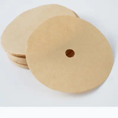 95 mm Round Perforated White Coffee Filter Paper for French Press and Moka Pot - 7