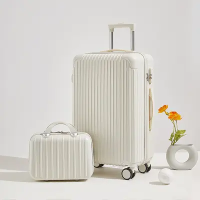 20 and 24 inch Combination Lock Trolley Suitcase, Large Capacity - 10