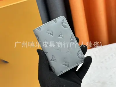 外贸货源跨境旅行护照夹钱包卡包印花短款对折薄款商务皮夹钱包 - 8