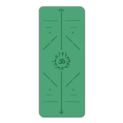 İşlenmiş ve özelleştirilmiş PU kauçuk yoga matı logosu ter emici kaymaz pozisyon çizgili yogamat spor fitness matı - 10