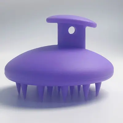 Silicone Scalp Massage Brush Head Cleaner Shampoo Comb Soft Baby Silicone Shampoo Brush Portable Hair Washing Tool - 7