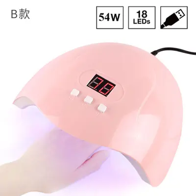 Çapraz Sınır 54W Mini Tırnak Lambası Fırın Lambası 18 LED Tırnak Cilası Jeli Tırnak Işık Terapi Lambası Nail Lamp Machine