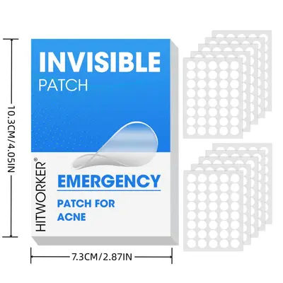Transparent Hydrocolloid Acne Patches, Day and Night Use, Multi-Size - 5