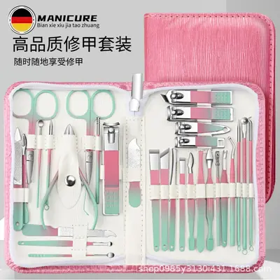 30-teiliges Edelstahl-Pediküre-Set