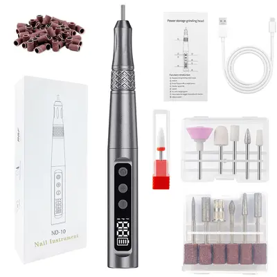 Tragbare elektrische Nagelfräse, 45000 U/min - 9