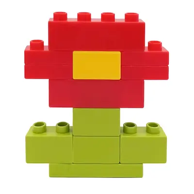1x4 Hole Thick Brick Building Blocks, Kids Educational DIY Plastic Toy - 6