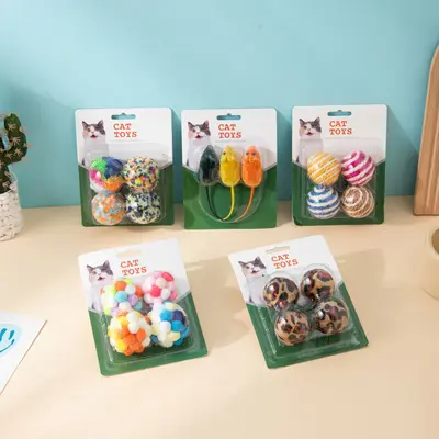 Durable Cat Toy Set for Boredom Relief - 3