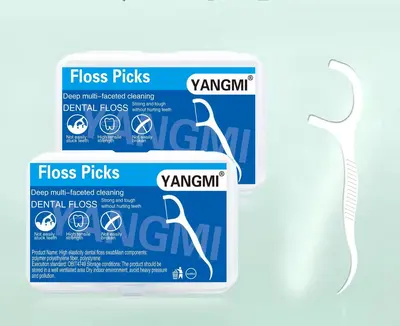 Yangmi diş ipi çubukları taşınabilir kutu 50 kürdan tek kullanımlık diş ipi kürdan ev dişleri ayrı ayrı paketlenmiş - 12