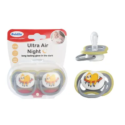 Glow-in-the-Dark Printed Pacifier Set with Gift Box, Baby Sleep Pacifier - 9