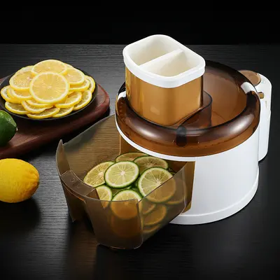 Rechargeable Electric Slicer Automatic Vegetable Cutter with Replaceable Blades for Lemon, Cucumber, Potato Slicing