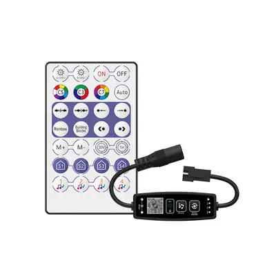 LED Controller with Music Rhythm Dimmer, Transformer, Button and APP Control